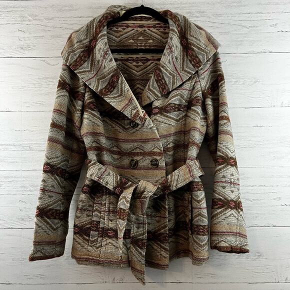 Anthropologie Jackets & Blazers - Daughters of the Liberation Aztec Double Breasted Coat Size M